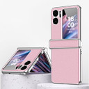 OPPO Find N2 Flip Electroplasting PU Case Pink