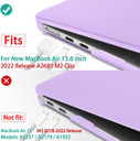 Apple MacBook Air 13" (M3, 2024) A3113   Matte Hard Case    Purple