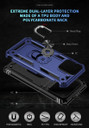 Apple iPhone 15 Pro Max Military Armour Ring Case Navy