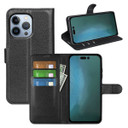 Iphone 14 Pro      Pu Wallet Case    [Black]