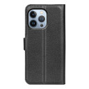 Iphone 14 Pro      Pu Wallet Case    [Black]