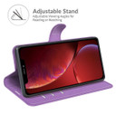 Iphone 14      Pu Wallet Case    [Purple]