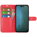 Iphone 14 Pro Max      Pu Wallet Case    [Red]