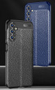 Samsung Galaxy M54 5G      Leather Texture Case    Navy