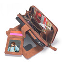 Apple iPhone 13 Pro Max Deluxe Zipper Case Brown