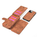 Apple iPhone 13 Pro Max Deluxe Zipper Case Brown