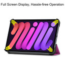 Apple iPad Mini 8.3" 2021 (6th Gen)    Tri-Fold PU Case    Purple