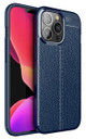 Apple iPhone 14 Pro Leather Texture Case Navy