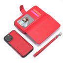 Apple iPhone 13 Pro Max Zipper Wallet Case Red