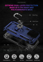 Apple iPhone 14 Pro Military Armour Ring Case Navy