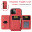 Apple iPhone 12 Pro Max Magnetic Wallet Red