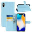 Iphone Xs Max      Pu Wallet Case    [Lightblue]