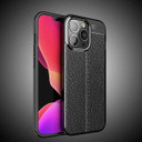 Apple iPhone 13 Pro Leather Texture Case Black