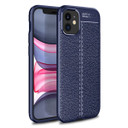 Apple iPhone 12 Mini Leather Texture Case Navy