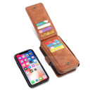 Apple iPhone X/XS Deluxe Zipper Case Brown