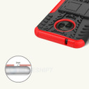 Moto X4 Heavy Duty Case Red