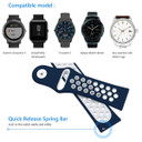Huawei Watch GT 3 42mm      Silicone Strap   Navy/White
