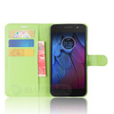 Moto G5S Plus      Pu Wallet Case    [Green]