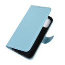 Iphone 12 Mini      Pu Wallet Case    [Lightblue]