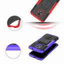 Moto G6 Plus Heavy Duty Case Red