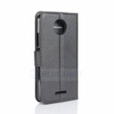 Moto C      Pu Wallet Case    [Black]