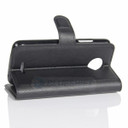 Moto C      Pu Wallet Case    [Black]