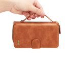 Apple iPhone 11 Deluxe Zipper Case Brown