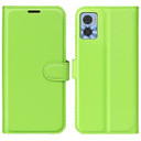 Moto E22I      Pu Wallet Case    [Green]
