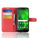 Moto G6      Pu Wallet Case    [Red]