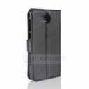 Huawei Y5 2017      Pu Wallet Case    [Black]
