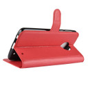 Moto G6 Plus      Pu Wallet Case    [Red]