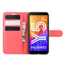 Huawei Y5P      Pu Wallet Case    [Red]