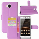 Huawei Y5 2017      Pu Wallet Case    [Purple]