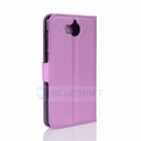 Huawei Y5 2017      Pu Wallet Case    [Purple]