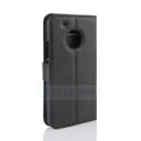 Moto G5 Plus      Pu Wallet Case    [Black]