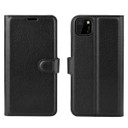 Huawei Y5P      Pu Wallet Case    [Black]
