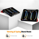 Apple iPad Pro 11" (M4, 2024)    Pen Holder Case    Red