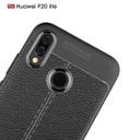 Huawei Nova 3e      Leather Texture Case    Grey