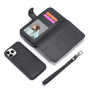 Apple iPhone 12 Mini Zipper Wallet Case Black