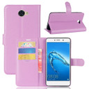 Huawei Y7      Pu Wallet Case    [Purple]