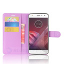 Moto Z2 Play      Pu Wallet Case    [Purple]