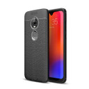 Moto G7/G7Plus Leather Texture Case Black