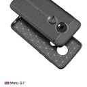 Moto G7/G7Plus Leather Texture Case Black