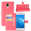 Huawei Y7 Prime      Pu Wallet Case    [Red]