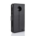 Moto G6 Plus      Pu Wallet Case    [Black]
