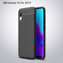 Huawei Y6 Pro 2019      Leather Texture Case    Black