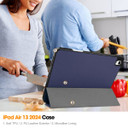 Apple iPad Air 13" (M2, 2024)    Pen Holder Case    Navy