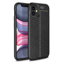 Apple iPhone 12 Mini Leather Texture Case Black