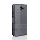 Huawei Y7      Pu Wallet Case    [Black]