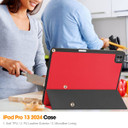 Apple iPad Pro 13" (M4, 2024)    Pen Holder Case    Red